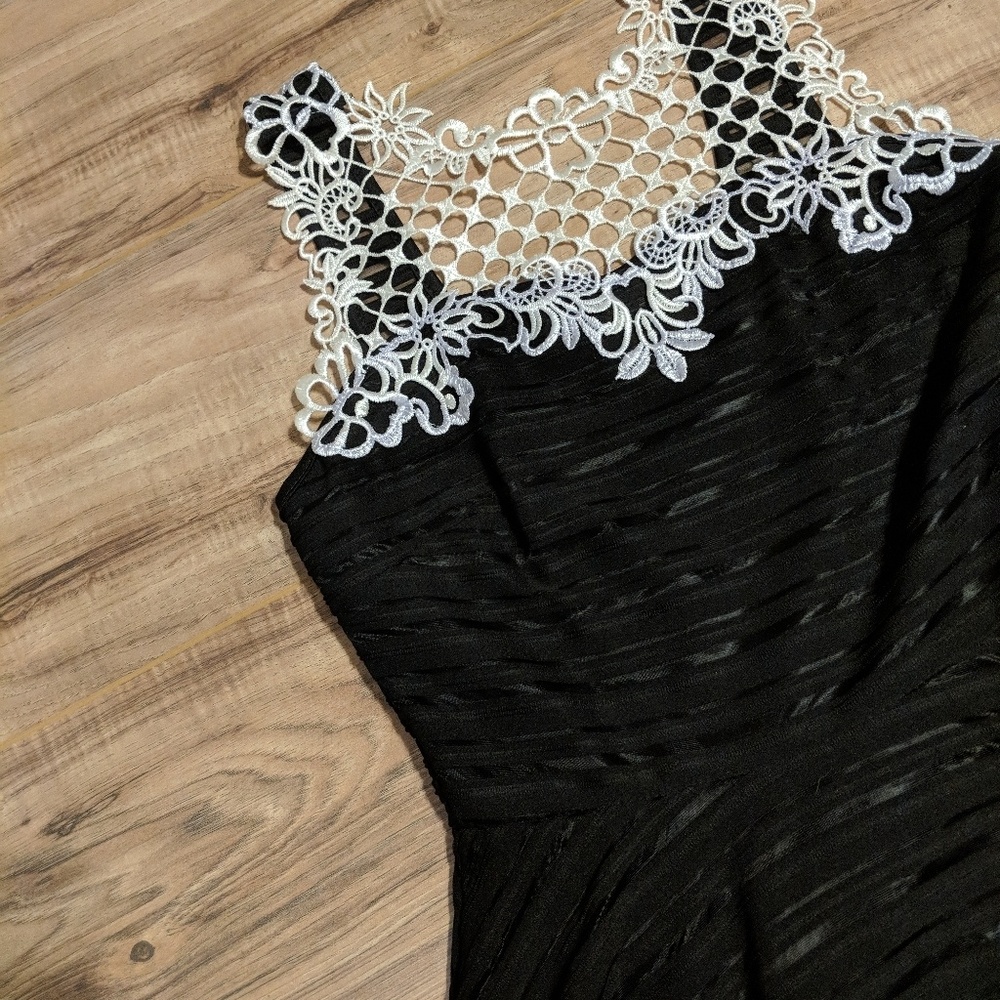 Black and white dress